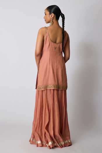 Rhua Maahi Embroidered Kurta Sharara Set 
