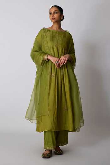 Rhua Mohini Zardozi Embroidered Kurta Set 