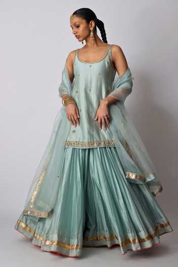 Rhua Kayani Embroidered Kurta Sharara Set 