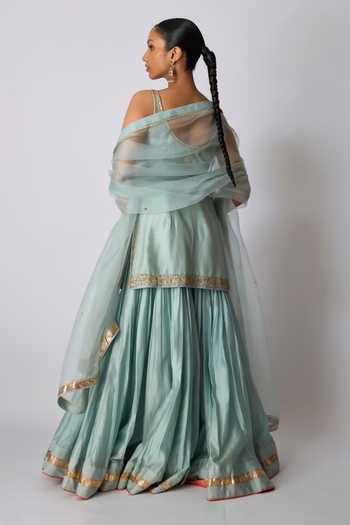 Rhua Kayani Embroidered Kurta Sharara Set 