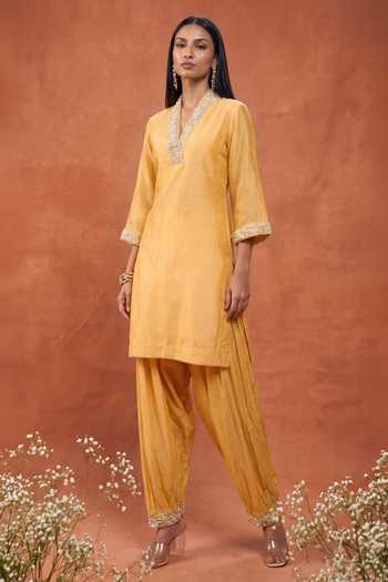 Samyukta Singhania Chanderi Kurta & Salwar Set 