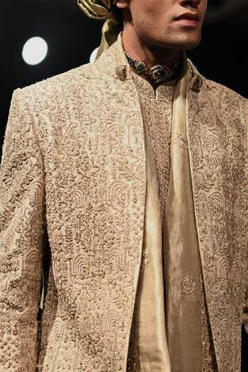 Dolly J Vayun Pearl Hand Embroidered Dupatta 