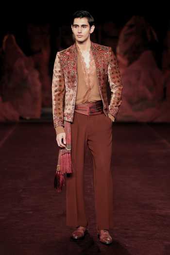 Dolly J Laurel Printed Bandhgala Set 
