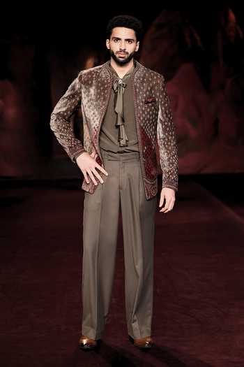 Dolly J Loden Printed Bandhgala Set 