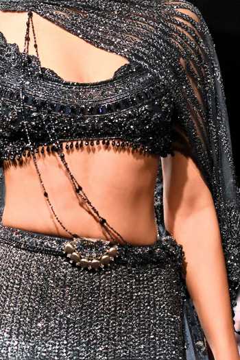 Buy Dolly J Blue Tulle Scoop Neck Neel Aabha Embellished Lehenga Set Online at Aza Fashions Buy_Dolly J_Blue Tulle Scoop Neck Neel Aabha Embellished Lehenga Set _Online_at_Aza_Fashions