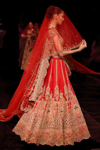 Dolly J Raktashri Embroidered Bridal Lehenga Set