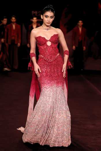 Dolly J Gulika Crystal Embellished Lehenga Set 