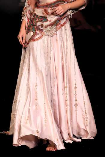 Buy Dolly J Ivory , Organza Muktika Hand Embroidered Pre-draped Saree Set Online at Aza Fashions Buy_Dolly J_Ivory , Organza Muktika Hand Embroidered Pre-draped Saree Set _Online_at_Aza_Fashions