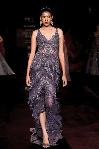 Dolly J Vallari Hand Embroidered Gown 