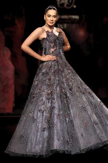 Dolly J Purple Tulle Sequins, Beads, Stones, Crystals, Saanjh Hand Embellished Ball Gown Online at Aza Fashions Dolly J_Purple Tulle Sequins, Beads, Stones, Crystals, Saanjh Hand Embellished Ball Gown _Online_at_Aza_Fashions