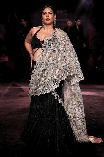 Dolly J Rewa Embellished Pre-Draped Saree Set 