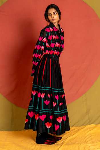 KA-Sha Kamal Applique Skirt
