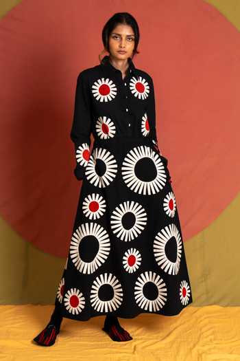 KA-Sha Naseem Tiger Applique Skirt