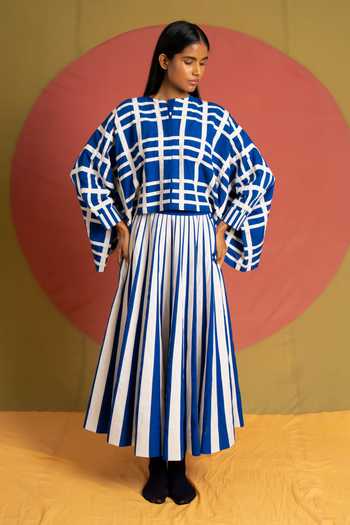 KA-Sha Chacha Applique Striped Jacket
