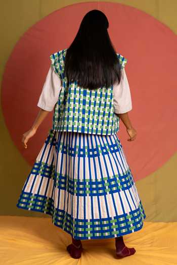 KA-Sha Checkered Applique Jacket