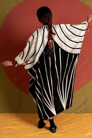 KA-Sha Venti Striped Shirt Jacket
