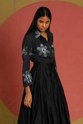 KA-Sha Floral Pattern Shirt