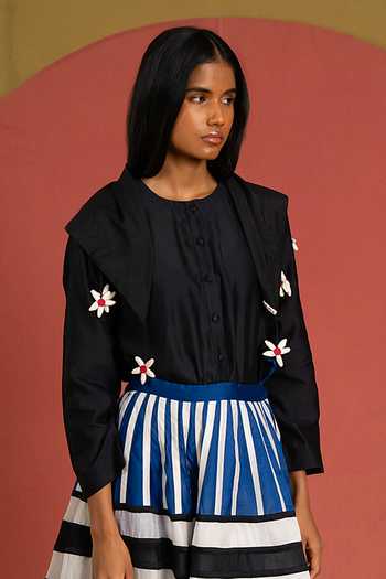 KA-Sha Stell Chanderi Top