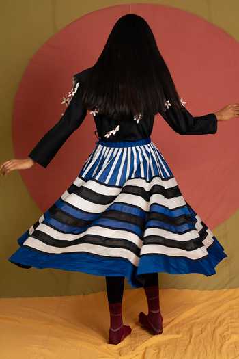 KA-Sha Stell Chanderi Top