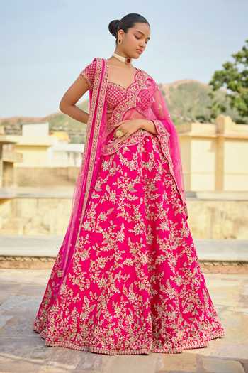 Kalighata Meenal Bridal Lehenga Set