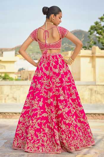 Kalighata Meenal Bridal Lehenga Set