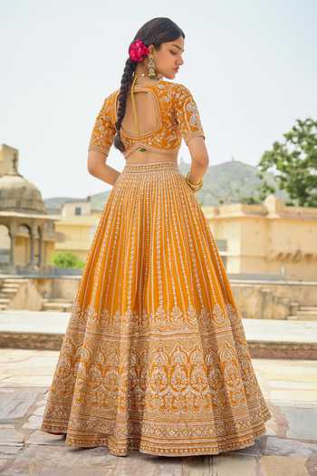 Kalighata Shruti Embroidered Lehenga Set