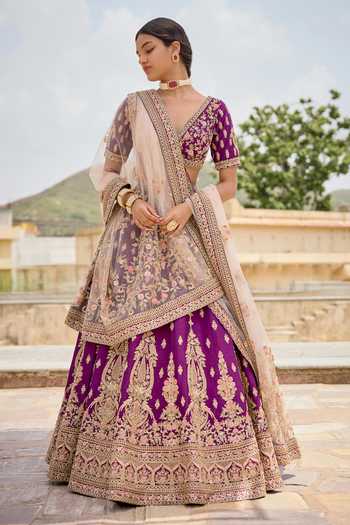 Kalighata Yamuna Lehenga Set