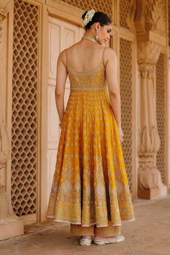 Sheetal Batra Afraa Embroidered Anarkali Palazzo Set 