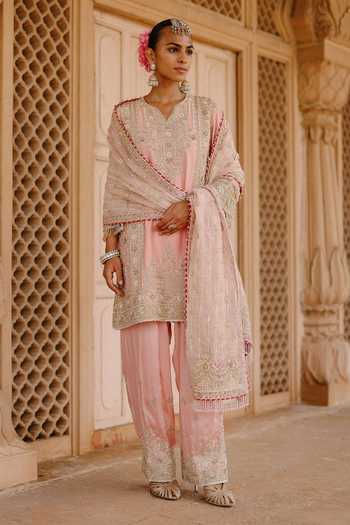 Sheetal Batra Elaya Embroidered Short Kurta Salwar Set