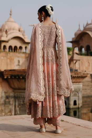 Sheetal Batra Mahrosh Embroidered Kalidar Anarkali Set 