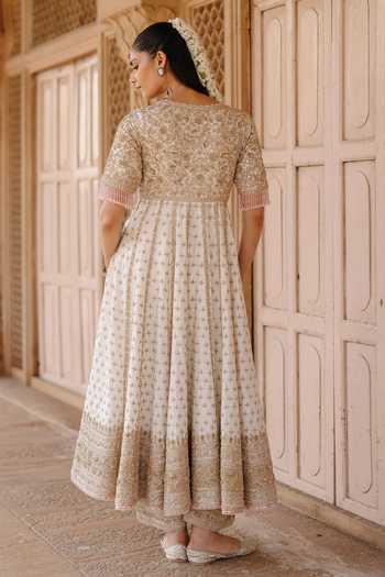 Sheetal Batra Nafees Embroidered Kalidar Anarkali Set