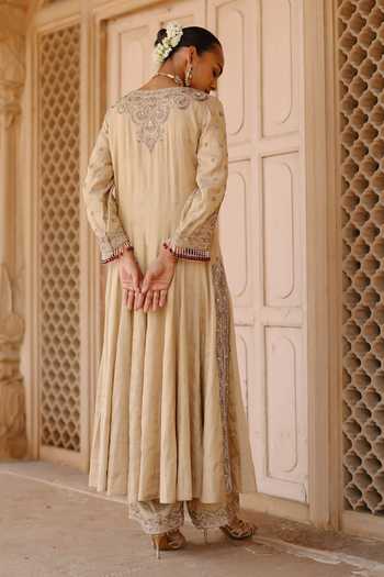 Sheetal Batra Rooh Embroidered Long Kalidar Anarkali Set 