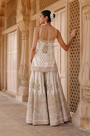 Sheetal Batra Shabnam Embroidered Kurta Sharara Set