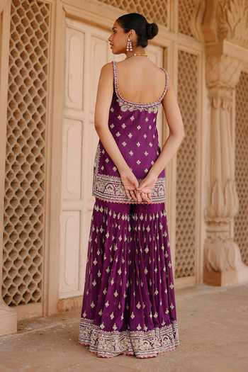 Sheetal Batra Shahbano Embroidered Kurta Gharara Set