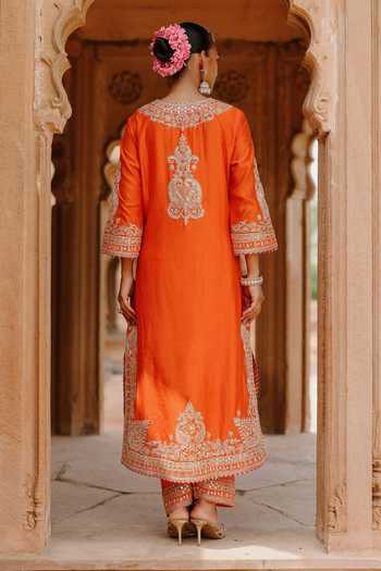 Sheetal Batra Umaira Embroidered Long Kurta Salwar Set 