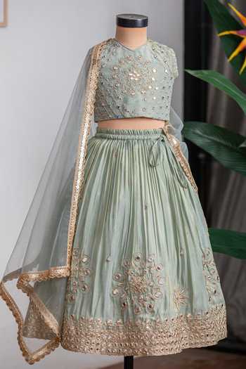 Lil Angels Mirror Work Lehenga Set