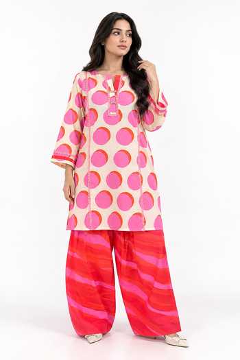 Poppi Floral Print Kurta & Farshi Salwar Set 