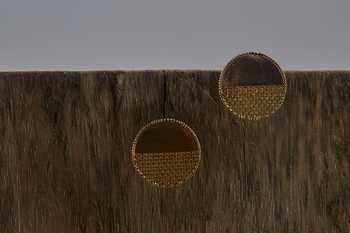 The Slow Studio Luna Circular Stud Earrings 