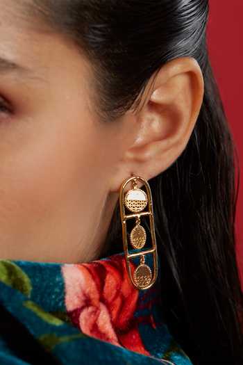 The Slow Studio Equinox Embellished Dangler Earrings 