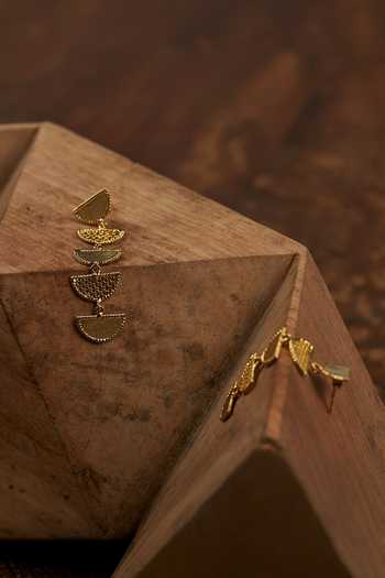 The Slow Studio Gold Plated Many Moons Earrings Online at Aza Fashions The Slow Studio_Gold Plated Many Moons Earrings _Online_at_Aza_Fashions