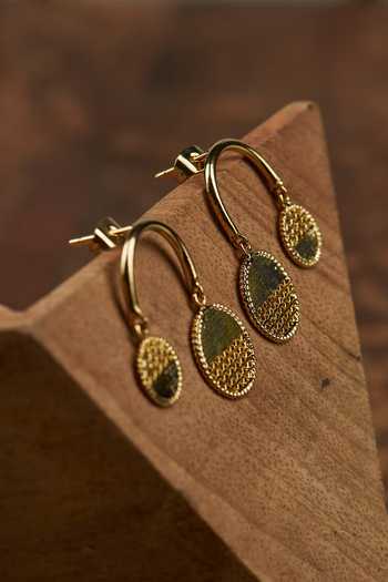 Buy The Slow Studio Gold Plated Balance Embellished Earrings Online at Aza Fashions Buy_The Slow Studio_Gold Plated Balance Embellished Earrings _Online_at_Aza_Fashions
