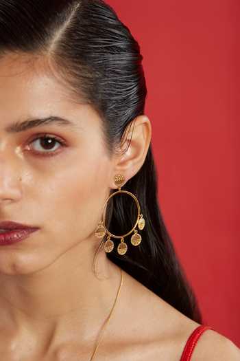 The Slow Studio Comet Hoop Earrings 