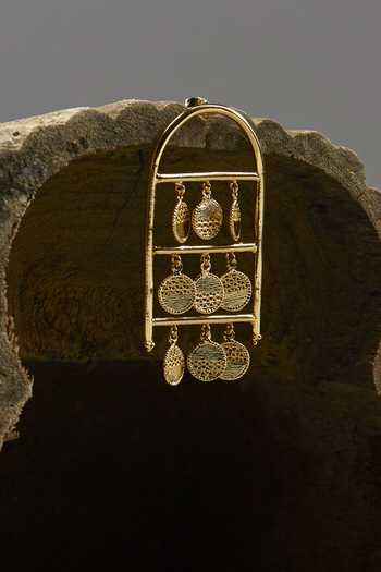 The Slow Studio Gold Plated Firefly Embellished Earrings Online at Aza Fashions The Slow Studio_Gold Plated Firefly Embellished Earrings _Online_at_Aza_Fashions