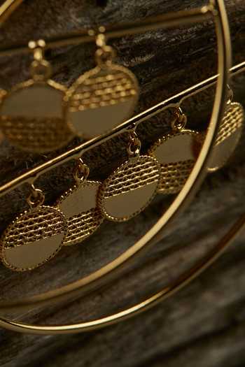 The Slow Studio Gold Plated Nimbus Hoop Earrings Online at Aza Fashions The Slow Studio_Gold Plated Nimbus Hoop Earrings _Online_at_Aza_Fashions