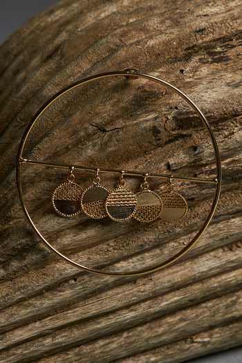 Buy The Slow Studio Gold Plated Nimbus Hoop Earrings Buy_The Slow Studio_Gold Plated Nimbus Hoop Earrings