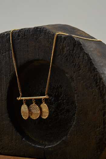 The Slow Studio Sama Coin Embellished Pendant Necklace 