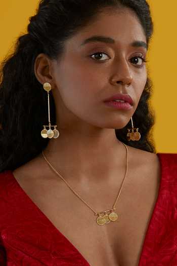 The Slow Studio Sama Coin Embellished Pendant Necklace 