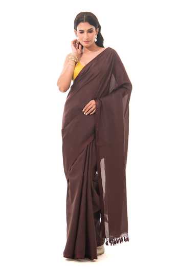 Sacred Weaves Silk Tassel Bordered Saree 