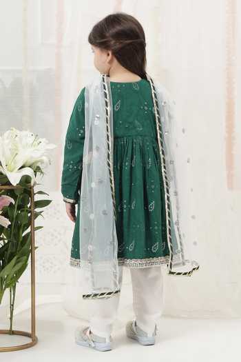 Little Bansi Embroidered Kurta Set 