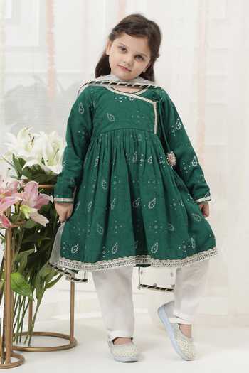 Little Bansi Embroidered Kurta Set 
